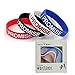 CocoFang(TM) 3D I Promise Silicone Wristband Bracelet 4PCS Assorted Color