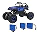 WESIPI Blomiky C182 1:18 4WD Alloy Blue Monster RC Cars Toy Off-Road Remonte Control Vehicle Rock Crawler Buggy Toy for Boy Kids C182 Blue