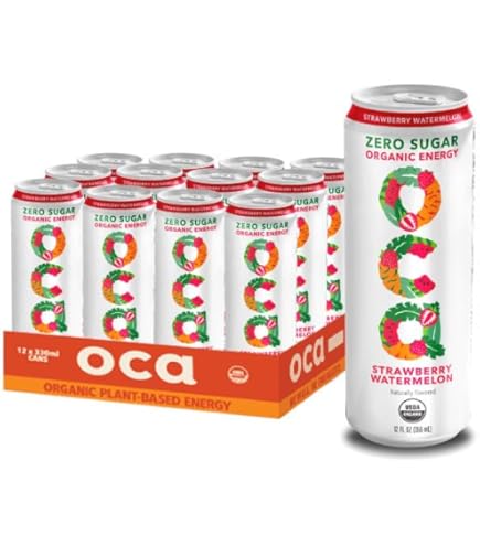 Amazon.com : OCA ZERO Berry Acai, Organic energy drink, zero sugar