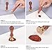 Outus Manuscript Retro Sealing Seal Wax Sticks with Wicks and Seal Stamp for Postage Letter, 9 Pieces