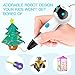 Nulaxy 3D Pen, First Robot 3D Drawing Printing Pens with Voice Prompt, LED Indicator, 3 Adjustable Speeds, 6 Colors PLA Filament Refills and Stencil Safe for Kids Adults Arts Crafts Model DIY