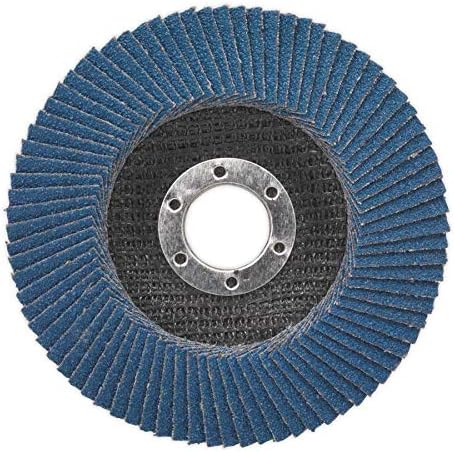 Sealey FD11560 Flap Disc Zirconium diameter 115mm 22mm Bore 60Grit, Blue - Image 4