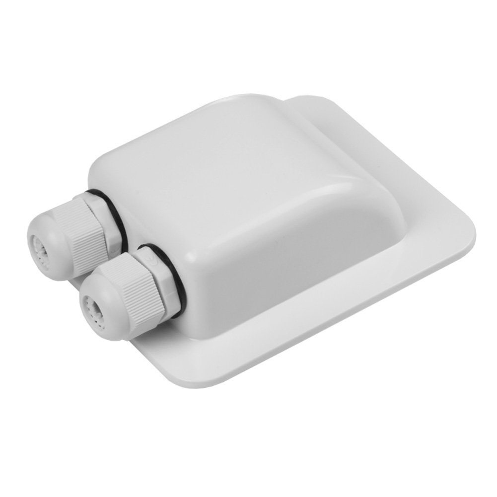 ABS Solar Cable Entry Gland Waterproof Double Holes for Solar Panels,Motorhomes,Caravans,Boats- For All Cable Types 2mm² to 6mm² — image 1