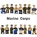 Minifigures set-24 Army Marine Corps with Military Weapons Accessories Navy Soldier Minifigures Toys Building Blocks 100% Compatible
