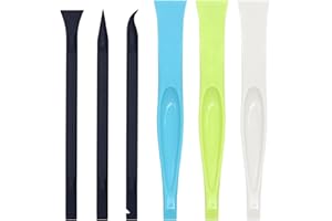 PETIY BEAUTY Plastic Scraper Tool, Carbon Fiber Multi-Purpose Scraper, Non-Scratch Cleaning Tool, Lottery Ticket Scratcher Tool, Sticker/Label Remover Tool, Pen Shaped Cleaning Tool for Tight Space/Crevice (6pcs)