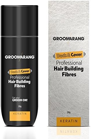 Groomarang Duck and Cover Professional Keratin Hair Building Fibres for Black Hair 28 g, Black1 Units, 28 g (Pack of 1) - Image 3