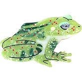 Fantasy Amphibians Animals Hair Clips,Acetate Hair Clips,Big Claw Clips for Women,Novelty Hair Clip (Green Frog)