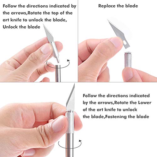 image for Anezus Craft Knife Precision Cutter and Self Healing Cutting Mat Hobby