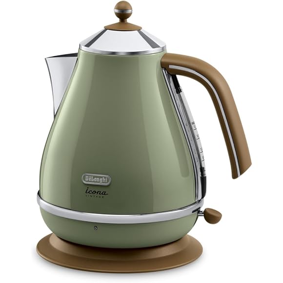 Delonghi Vintage Icona Olive Green Jug Kettle