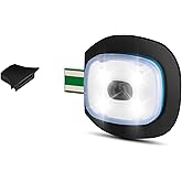 Etsfmoa LED Light USB Rechargeable Headlight for LED Knit Beanie,Easy Install Quick Replaceable Headlamp with Three Adjustable Brightness Settings