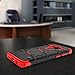 Zizo Bolt Cover - Case for Samsung Galaxy S9 with Military Grade + Glass Screen Protector & Kickstand and Holster (Black/Red)