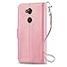 J&D Xperia XA2 Ultra Case, [Wallet Stand] [Slim Fit] Heavy Duty Protective Shock Resistant Flip Cover Wallet Case for Sony Xperia XA2 Ultra - [NOT Compatible with Sony Xperia XA2] - Pink