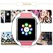 Smart Watch, Touch Screen Smartwatch Smart Wristwatch for Men Women with Call Text SD Card Pedometer SIM Card Slot Music Player Camera Compatible for iPhone (Partial Functions) and Android Phone