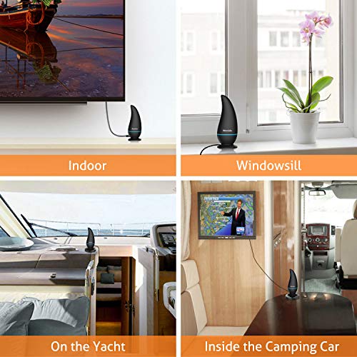 【2020 Upgraded】Wonido TV Antenna Indoor, HD Antenna for TV Indoor with