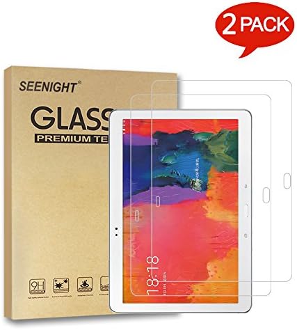 [2 Pack] Samsung Galaxy Tab Pro 10.1 Glass Screen Protector, Tempered Glass [9H Hardness] [Crystal Clear] [Scratch-Resistant] for Samsung Galaxy Tab Pro 10.1 SM-T520 / SM-T525