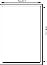 SmithPackaging A4 Self Adhesive Address Labels 100 Sheets 199.6 x 289.1mm view 2
