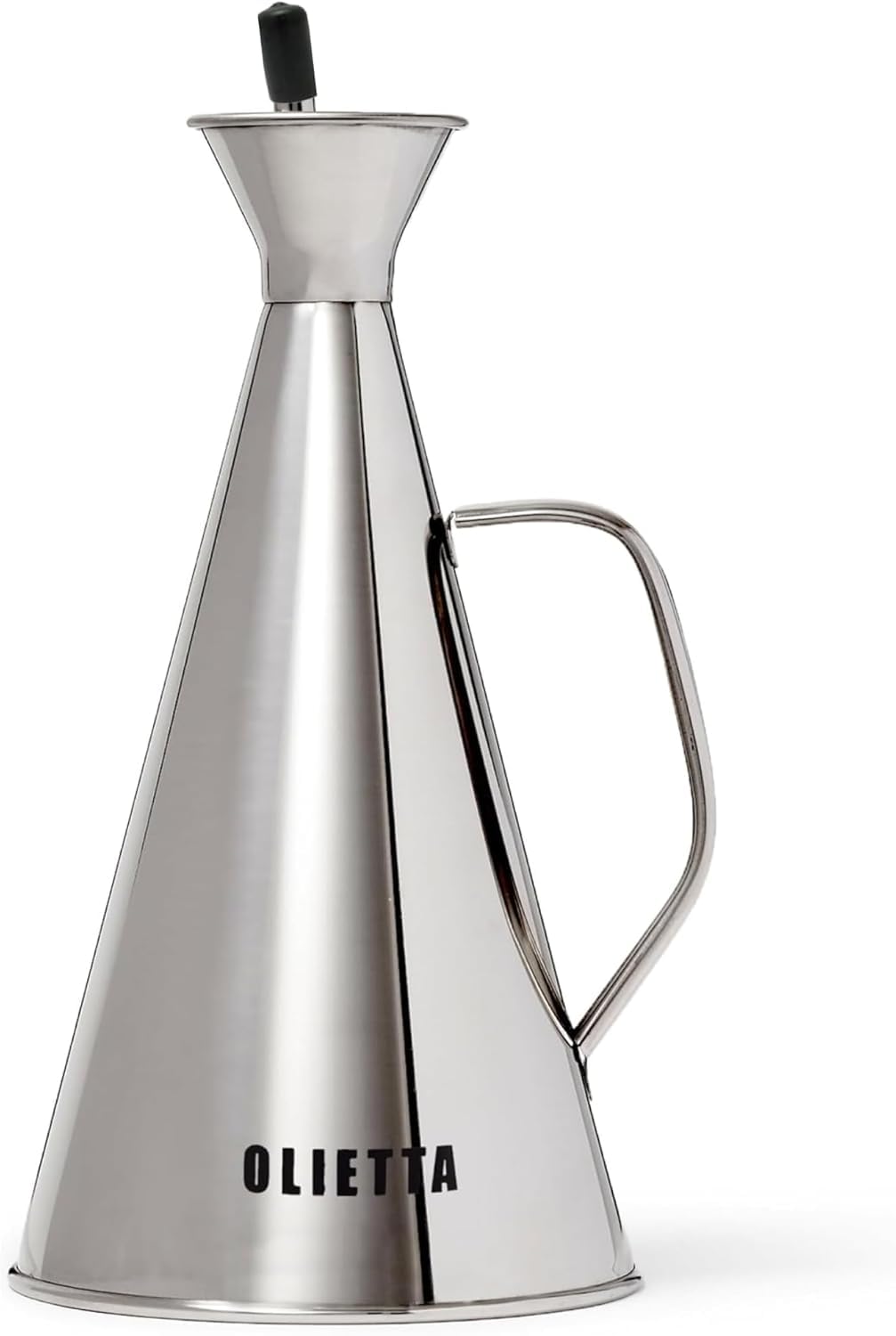 Olietta Oil Dispenser Stainless Steel Non Drip Leak Proof No Mess Olive Oil & Vinegar Pourer & Kitchen Drizzler Bottle 750ML 0.75 Litre Great for Pouring & Drizzling Easy to Clean & Leakproof