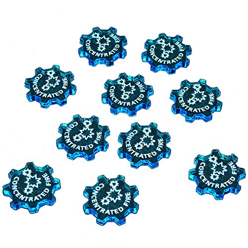 SW: Armada, Concentrated Fire Command Tokens, Fluorescent Blue (10)