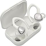 Coucur Wireless Earbuds 5.1 Bluetooth Headphones Sport with Two Detachable Earhooks in Ear Wireless Earphones Noise Cancellin