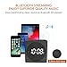 Wireless Charging Alarm Clock Radio for Bedroom, Wireless Charger Compatible iPhone X iPhone 8 with Bluetooth Speaker, USB Charging, FM Radio, Loud Alarm for Heavy Sleepers, 4 Dimmers, Snooze, Black