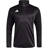 adidas Sideline Knit Quarter Zip Mens Pullover S Black-white