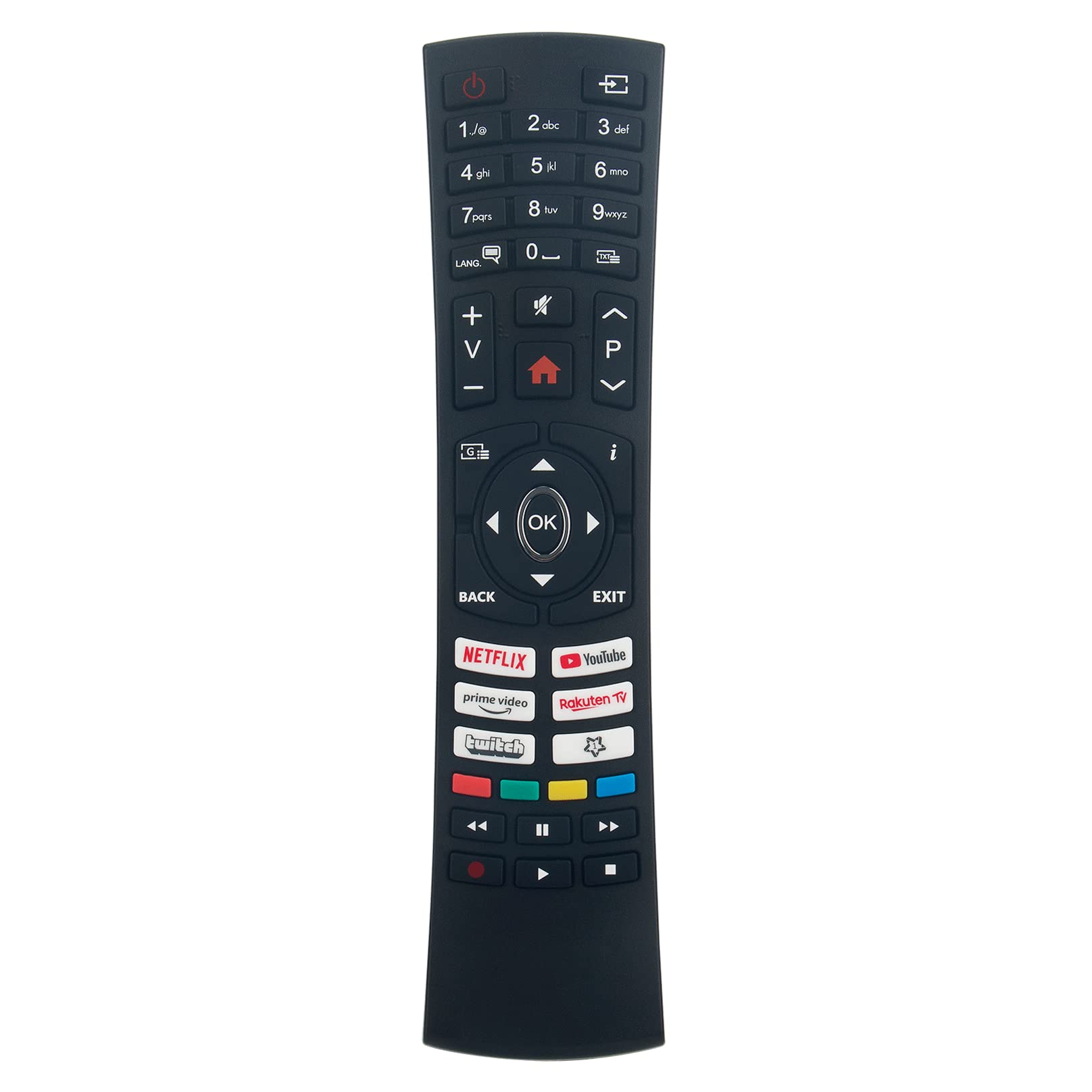 VINABTY RC4590P Remote Control Replaced Fit For Vestel Fit For Digihome Electonia Tucson Techwood Gogen 4K OLED Smart TV RC-4590P