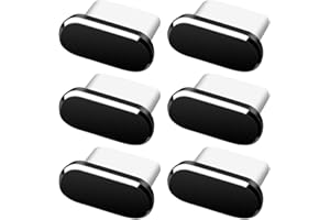 Hemobllo Type-C Plugs Compatible with Usb C Ports for Smartphones 6-Pack Aluminum Alloy Dust Plug Cover Dust-Filtering Stoppe