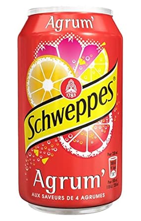 Schweppes Agrum 33cl (lot de 3 packs de 24 soit 72 canettes)