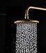 Traditional Antique Brass Finish Rain Style Showerhead Solid Brass Waterfall Shower Head