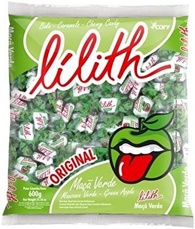 Cory - Lilith - Green Apple Chewy Candies - 21.16oz (PACK OF 01) | Balas Macias de Maça Verde - 600g