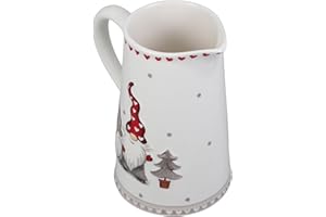HEALEEP Ceramic Cold Water Kettle with Christmas Pattern Nordic Style Large Capacity Household Water Jug for Kitchen and Dini