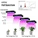 Grow Light OSLOAM Newest 600W LED Plant Grow Light Full Spectrum Double Switch Plant Light for Indoor Plants Veg and Flower, with Thermometer Humidity Monitor Adjustable Rope