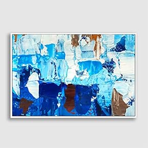 Framed Canvas Wall Art for Living Room, Bedroom Abstract Impression Canvas Prints for Home Decoration Ready to Hanging - 16x24 inches