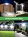 LITOM Solar Lights Outdoor with Remote Control, 3 Lighting Modes, 270°Wide Angle, IP67 Waterproof, Easy-to-Install Security Lights for Front Door, Yard, Garage, Deck, Fence-2 Pack