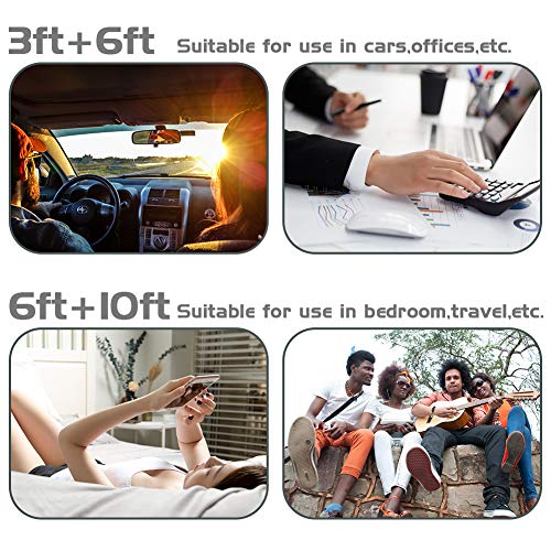image for TNSO MFi Certified Phone Cable 5Pack 3FT 3FT 6FT 6FT 10FT Extra Long N