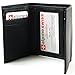 alpine swiss Men's RFID Blocking Trifold Wallet Genuine Leather, Black, One Size