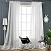 Shield creator window sheer natural White 2 Pannels 54