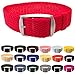 Wrist And Style Perlon Watch Strap (22mm, Red)