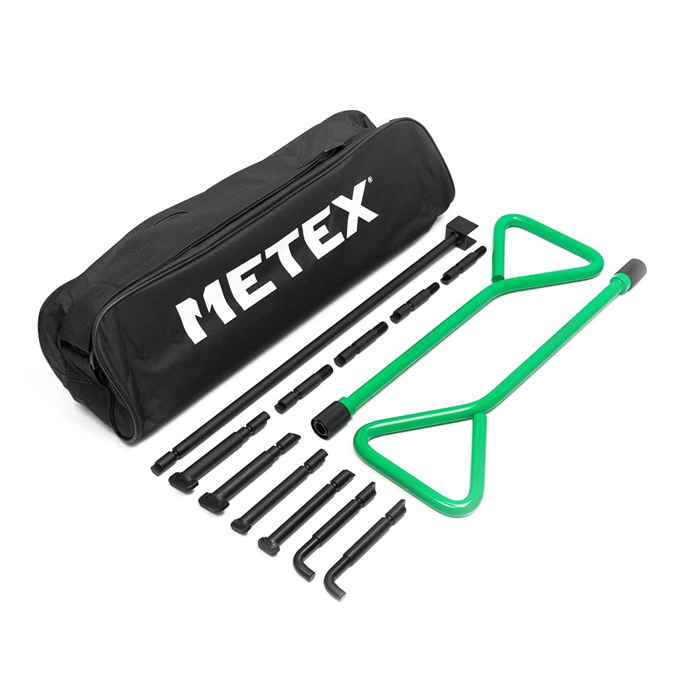 Metex Unikey Universal Manhole Cover Lifting Key Set - with Interchangeable Tips & Stopcock Key