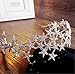 Wiipu Bride Wedding Crystal Rhinestone Star Crown Hair Accessories(N432) (1#-Star)