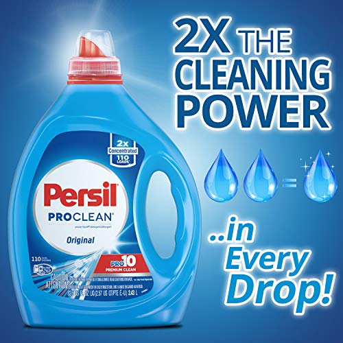 Persil ProClean Power-Liquid Laundry Detergent, Original Scent, 2X Concentrated, 110 Loads