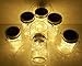SmilingTown Mason Jar Lid Solar String Lights, Warm White 6 Pack 20 LED Waterproof Hanging Fairy Starry Lighting for Regular Mouth Jars Patio Wedding Lantern Table Decor (Warm White)