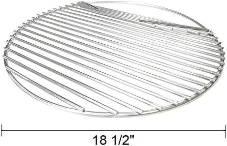 Kingfa Stainless Cooking Grid for Large Big Green Egg Kamado Joe Char-griller Barbecue Grill and Smoker, 18 1/2 Inches