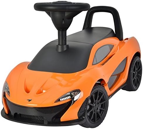 Kids Licensed McLaren P1 Foot-To-Floor Ride-On Car, Music Sound Effects, Push Along Handle, For Ages 3-7 Years Old, Weight Capacity 23kg