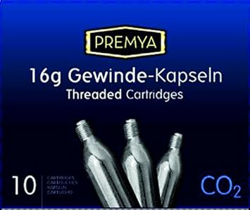 30 Stück CO2 Kapseln mit Gewinde 16g CO2, für Luftpumpen