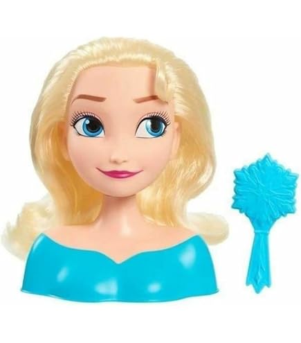 Tête à Coiffer Anna - Reine Des Neiges - 14 Accessoires Inclus - Jeu Coiffure Enfant Dès 3 Ans