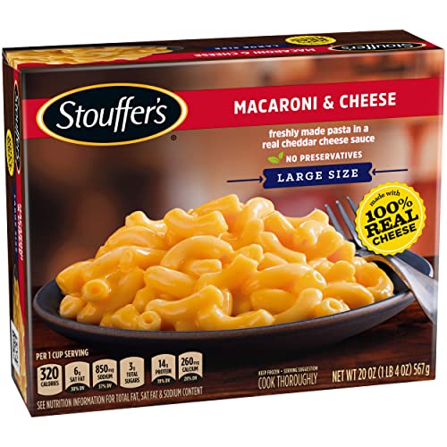 Stouffer's Large Size Macaroni Cheese Frozen Meal, Pasta Pricepulse