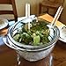 Jumbl Stainless Steel Salad Bowl Serve-Cilled Set Dome Lid & Serving Utensils,Silver