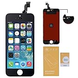 WEELPOWER LCD Touch Screen Digitizer Glass Replacement Assembly for iPhone 5C with Repair Tool(Black)