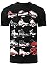 Mens Hipster The Retro Kicks Jordan Running Print T-Shirt (X-Large, Black)